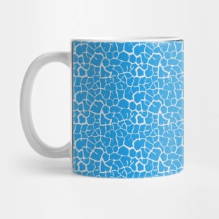 Elephant Print Skin Pattern Light Blue Mug